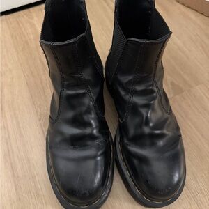 Dr. Martens Black Platform Chelsea Boots